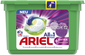 Ariel Colorwaschmittel Allin1 PODS Extra Faserpflege, 14 Wl