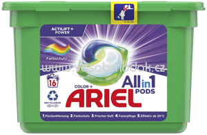Ariel Colorwaschmittel Allin1 PODS Color, Actilift Power+, 15 Wl