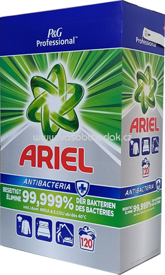 Ariel Professional Universal Pulver Antibacteria, 7,8 kg, 120 Wl
