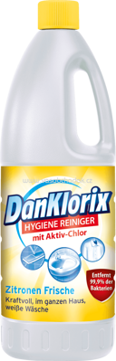 DanKlorix Hygiene-Reiniger Zitronen-Frische, 1,5 l