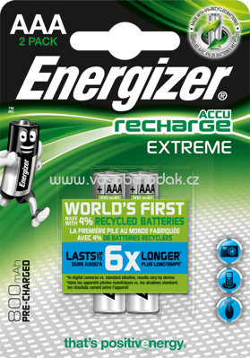 Energizer Akkus Micro AAA 800 mAh, 2 St