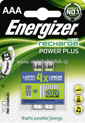 Energizer Akkus Power Plus AAA 700 mAh, 2 St