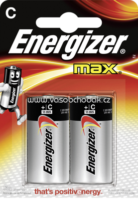 Energizer Batterien Max Baby C Alkali-Mangan, 2 St