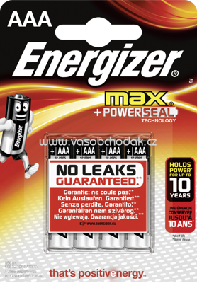Energizer Batterien Max Micro AAA Alkali-Mangan, 4 St