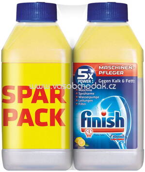 Finish Maschinenpfleger Lemon, Sparpack, 2x250 ml