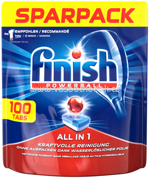 Finish Sparpack Spülmaschinentabs All in 1, 100 St