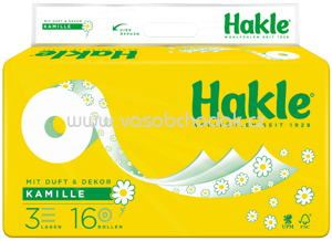 Hakle Toilettenpapier mit Kamille und Aloe Vera 3-lagig, 16 Rollen