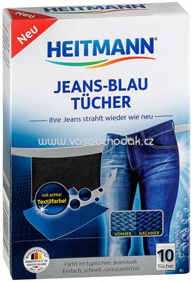 HEITMANN Jeans-Blau-Tücher 10 Stück