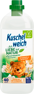 Kuschelweich Weichspüler Aus Liebe zur Natur Birnenblüte & Hafermilch, 40 Wl, 1l