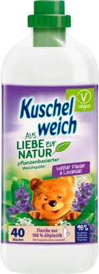 Kuschelweich Weichspüler Aus Liebe zur Natur Weißer Flieder & Lavendel, 40 Wl, 1l