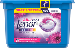 Lenor Colorwaschmittel Allin1 PODS Amethyst Blütentraum, 18 Wl