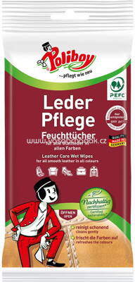 Poliboy Möbelpflege Leder Feuchttücher, 20 St
