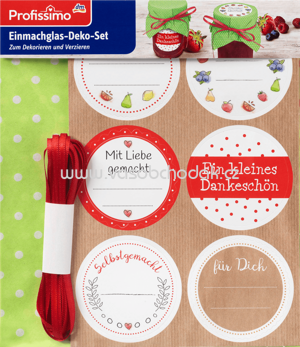 Profissimo Einmachglas-Deko-Set, 1 St
