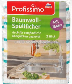 Profissimo Baumwoll-Spültücher, 2 St