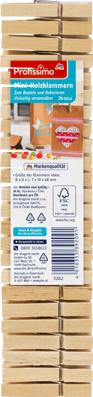 Profissimo Mini-Holzklammern, 24 St