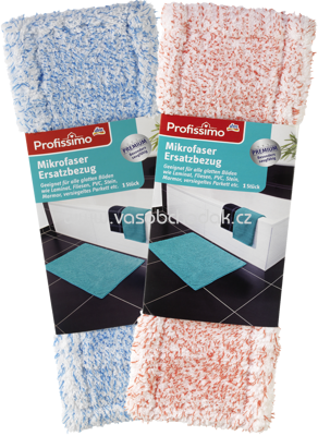 Profissimo Premium Mikrofaser Ersatzbezug für Wischset, 1 St