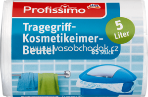 Profissimo Kosmetikeimer-Müllbeutel mit Tragegriff 5L, 85 St