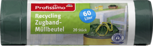 Profissimo Recycling Zugband-Müllbeutel 60l, 20 St