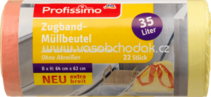 Profissimo Zugband-Müllbeutel 35L extra breit, 22 St