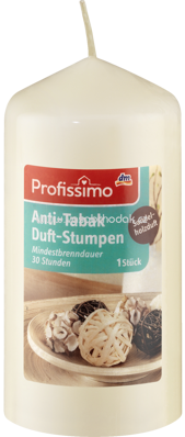 Profissimo Duftkerze Stumpen Anti-Tabak, 1 St