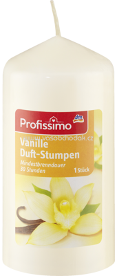 Profissimo Duftkerze Stumpen Vanille, 1 St