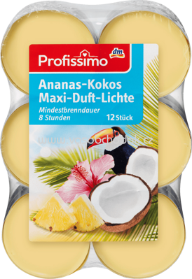 Profissimo Maxi Duft-Lichte Ananas-Kokos, 12 St
