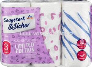 Saugstark&Sicher Küchentücher Design 3lg 3x100Bl., 300 Bl