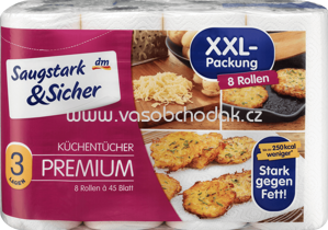 Saugstark&Sicher Küchentücher Premium 8x45 Blatt, 360 Bl