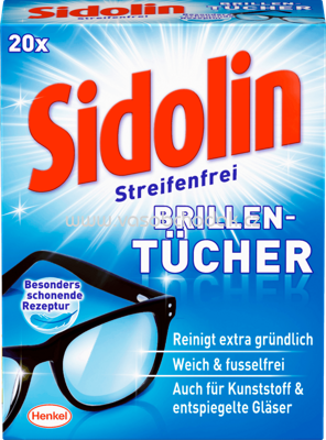 Sidolin Brillentücher Streifenfrei, 20 St