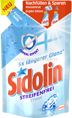 Sidolin Glasreiniger Cristal Nachfüll-Konzentrat, 250 ml