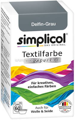 Simplicol Textilfarbe expert Delfin-Grau, 1 St
