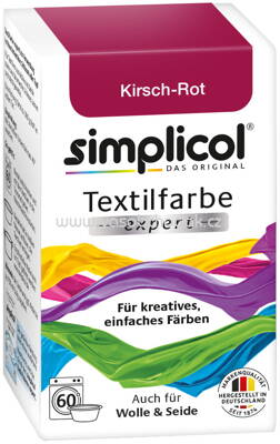 Simplicol Textilfarbe expert Kirsch-Rot, 1 St