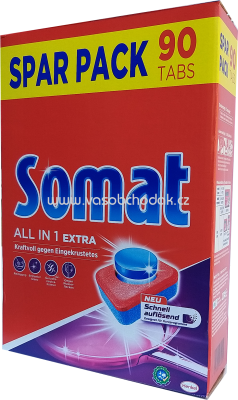 Somat Sparpack Spülmaschinentabs All in 1 Extra, 90 St