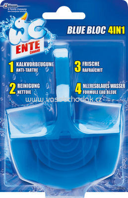 WC-Ente WC Reiniger Aqua Blue 4in1 Original, 1 St