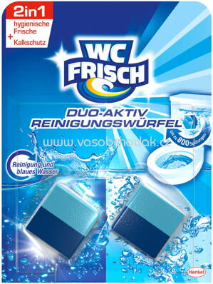 WC Frisch Duo Aktiv Reinigungs Würfel, 2x50g