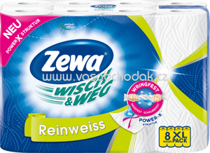 Zewa Küchentücher Wisch&Weg Reinweiss 8x45 Blatt, 360 Bl