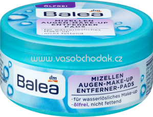 Balea Augen-Make-Up Entferner-Pads Mizellen, ölfrei, 50 St