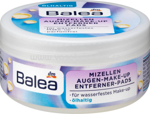 Balea Augen-Make-Up Entferner-Pads Mizellen ölhaltig, 50 St