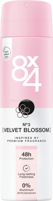 8x4 Deo Spray Deodorant No.3 Velvet Blossom, 150 ml