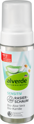 Alverde NATURKOSMETIK Rasierschaum Sensitiv Bio-Aloe Vera, Bio-Kamille, 150 ml