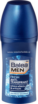 Balea MEN Deo Roll on Antitranspirant fresh, 50 ml