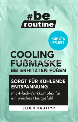 b.e. routine Fußmaske Cooling im Sachet, 10 ml
