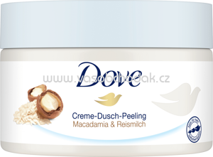 Dove Creme-Dusch-Peeling Macadamia & Reismilch, 225 ml