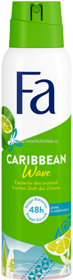 Fa Deospray Caribbean Wave Lemon, 150 ml
