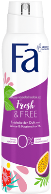 Fa Deospray Fresh & Free Minze & Passionsfrucht, 150 ml