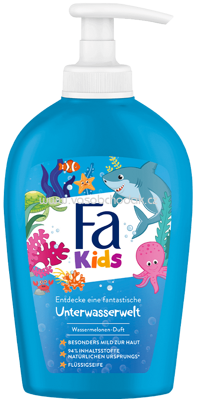 Fa Flüssigseife Kids Unterwasserwelt Wassermelonen Duft, 250 ml
