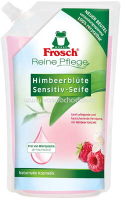 Frosch Flüssigseife Himbeerblüte Sensitiv Nachfüllpackung, 500 ml