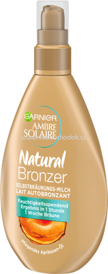 Garnier Ambre Solaire Selbstbräuner Milch Natural Bronzer, 150 ml