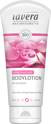 Lavera Bodylotion Verwöhnend Bio-Wildrose, 200 ml