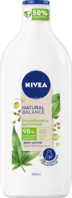 NIVEA Bodylotion natural balance Hanf, 350 ml